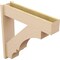 Ekena Millwork 7 1/2-in W x 32-in D x 32-in H Balboa Block Rough Cedar Woodgrain TimberThane Outlooker, Primed Tan OUTUR075X32X32BOA44RCPR - alternate 5